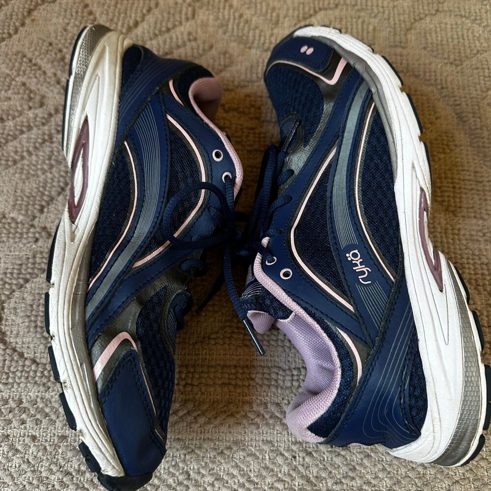 Ryka Sky Walk blue light purple lace up walking sneakers SIZE 9.5M - Picture 6 of 8